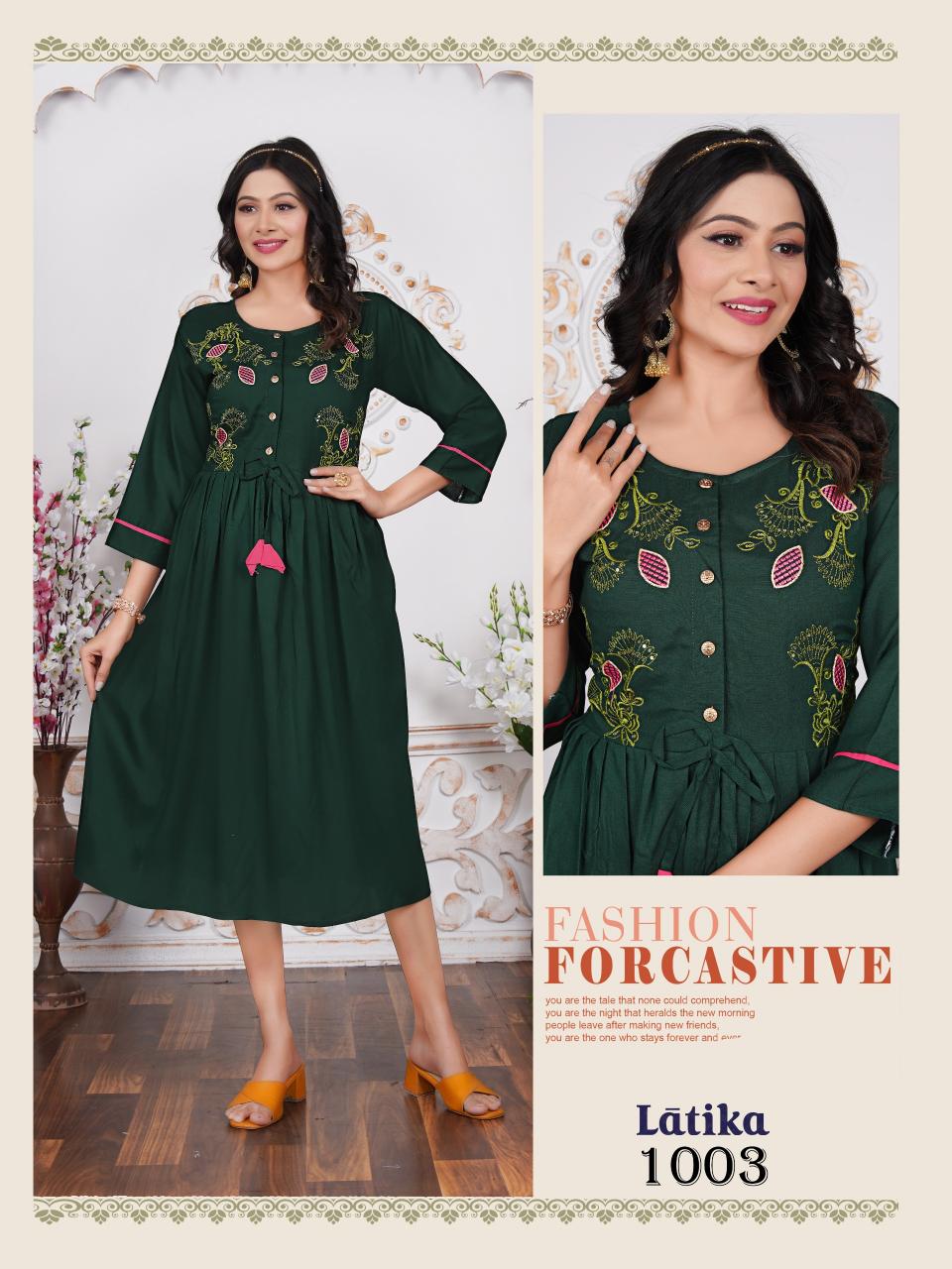 Trendy Latika catalog sales agent in india for ladies kurti