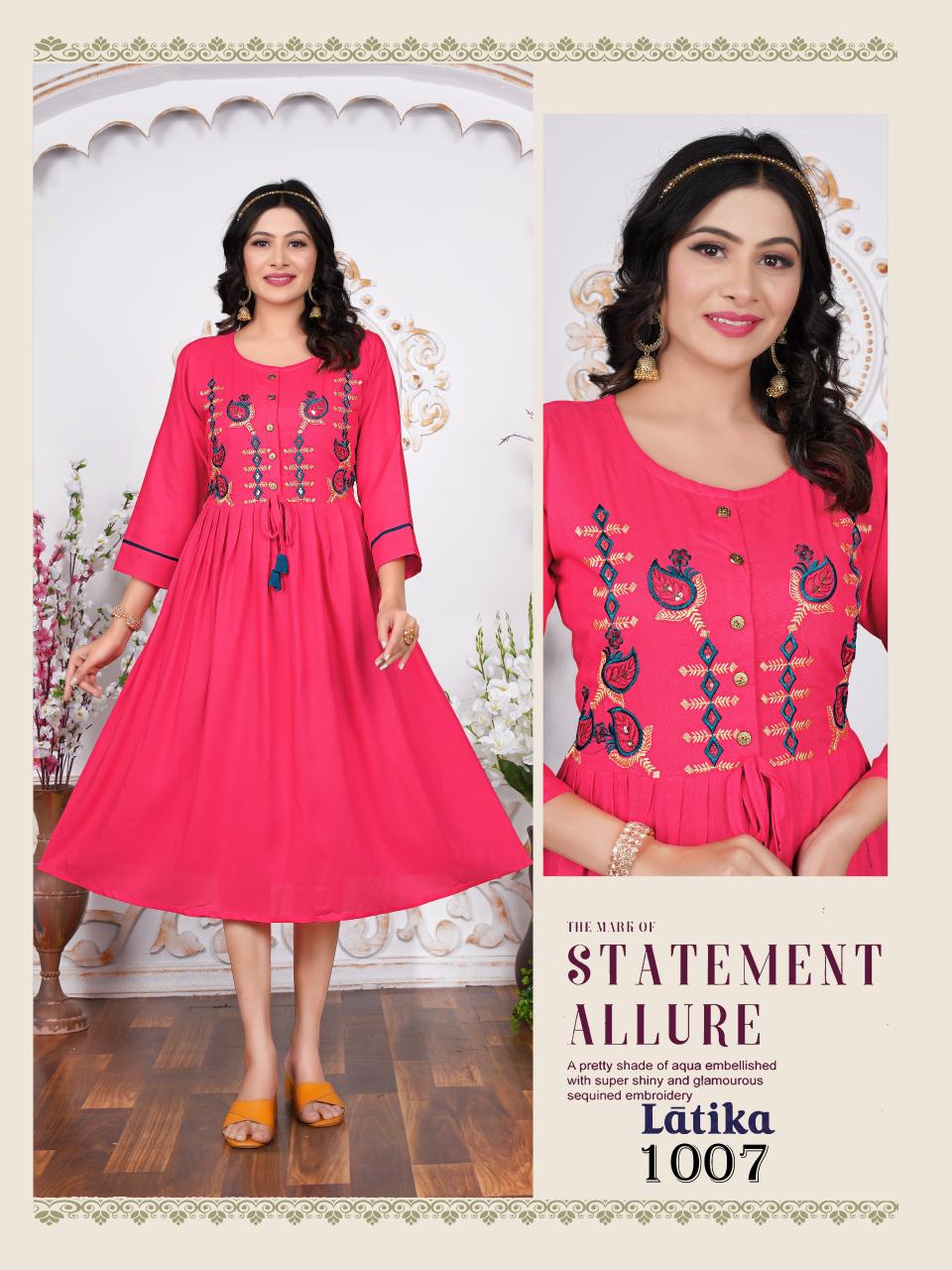 Trendy Latika catalog sales agent in india for ladies kurti