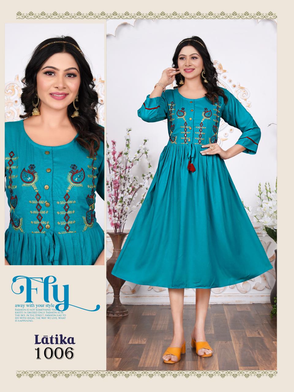 Trendy Latika catalog sales agent in india for ladies kurti