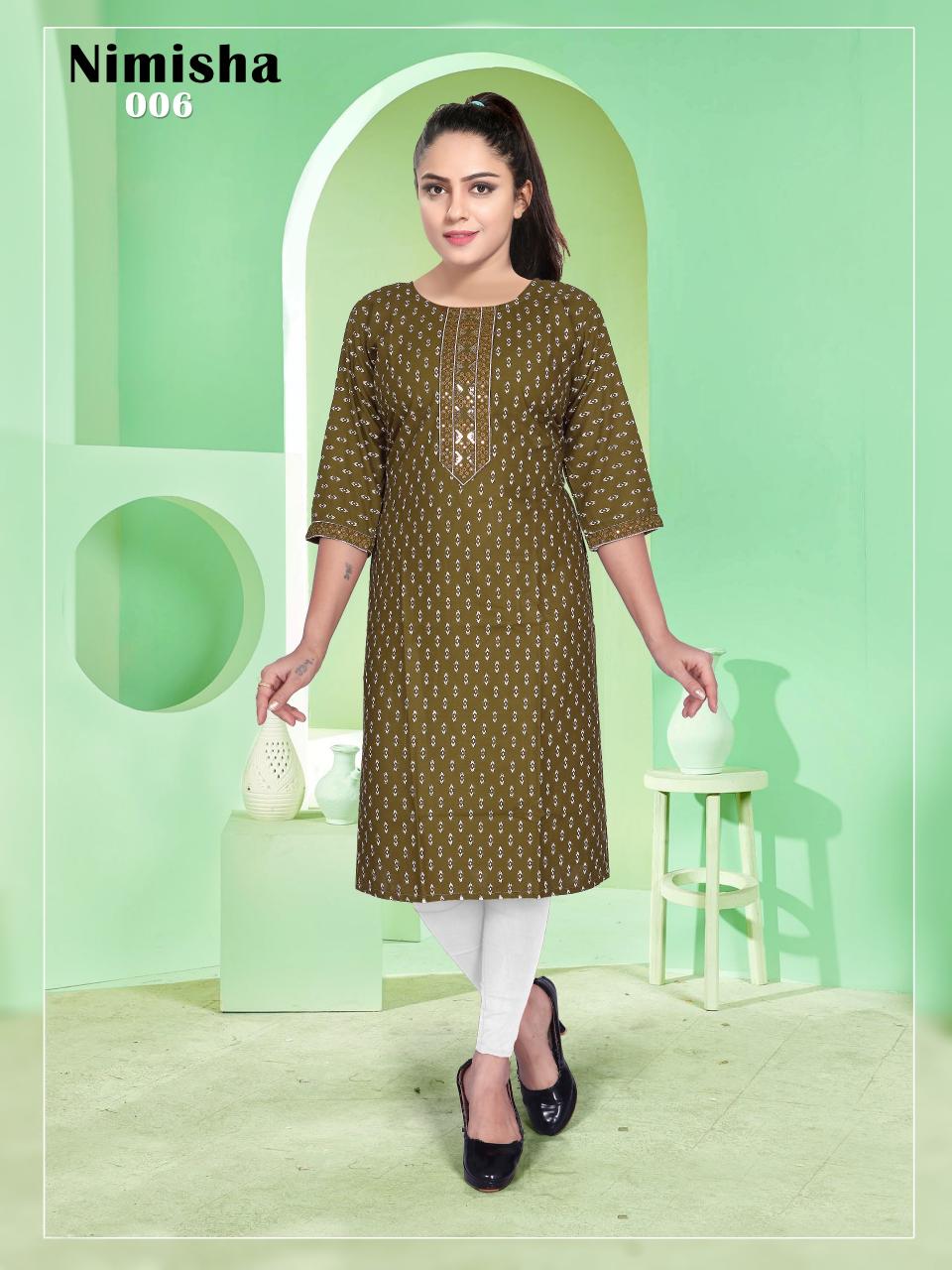 Trendy Nimisha catalog kurti tops amazon india