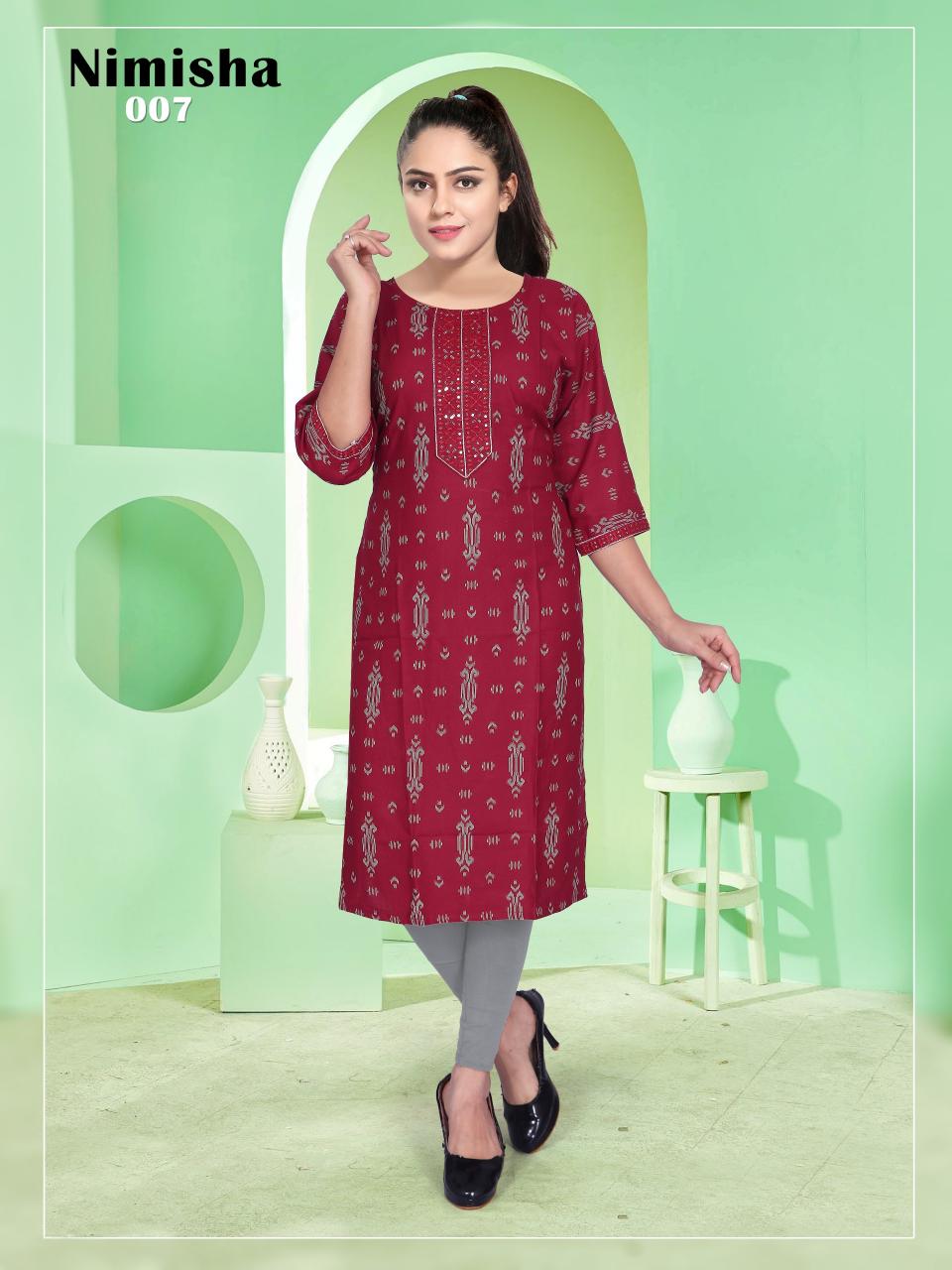 Trendy Nimisha catalog kurti tops amazon india