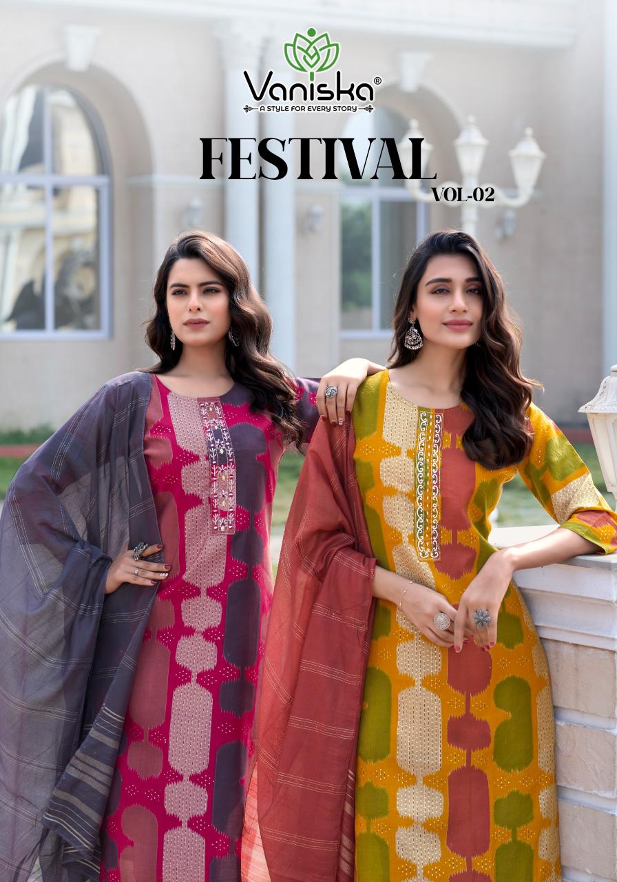 Vaniska Festival Vol 2 catalog women kurti low price india