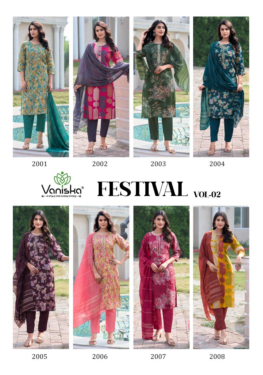Vaniska Festival Vol 2 catalog women kurti low price india