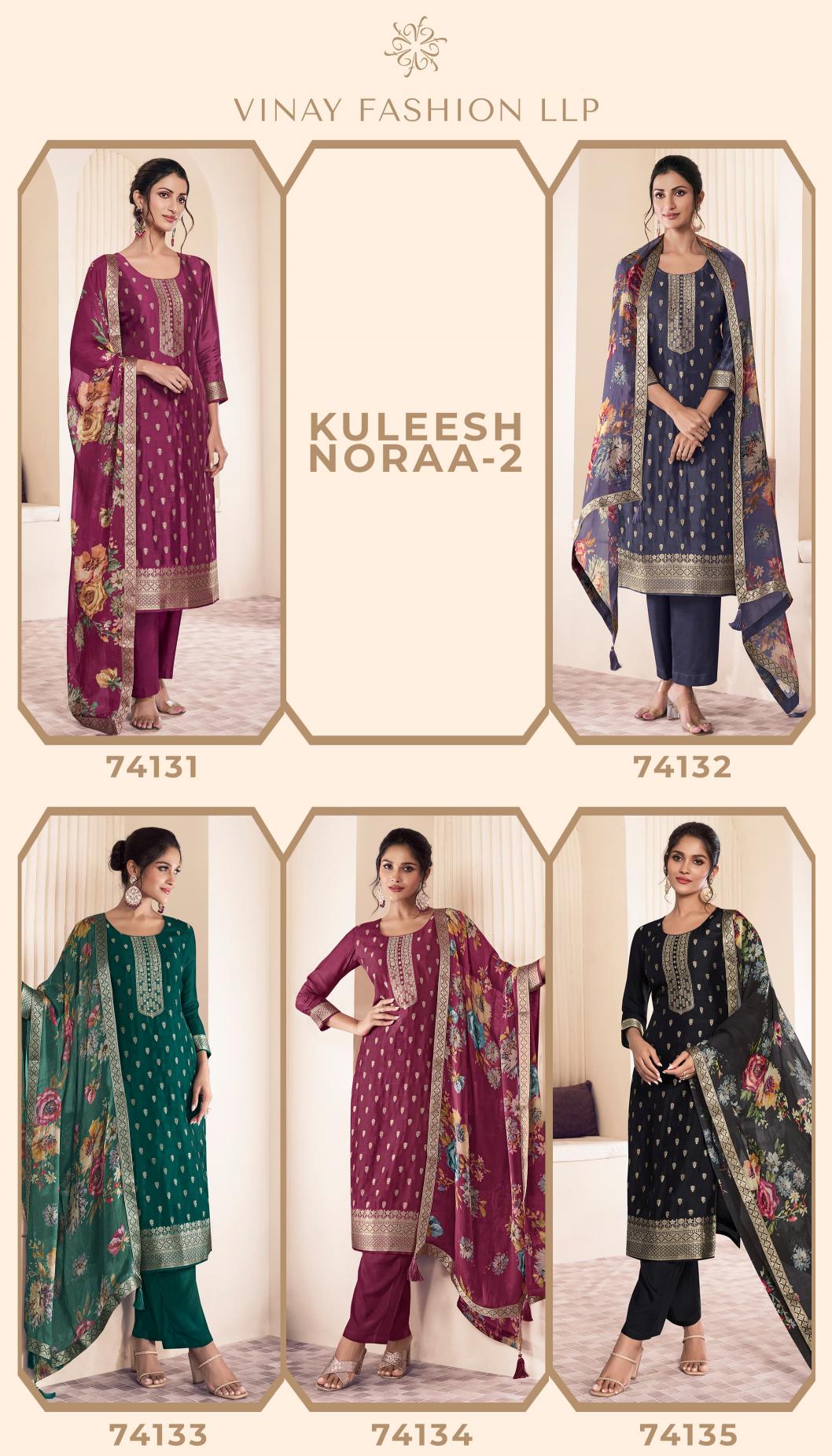 Vinay Kuleesh Noraa vol 2 Catalog women latest salwar suit design photos