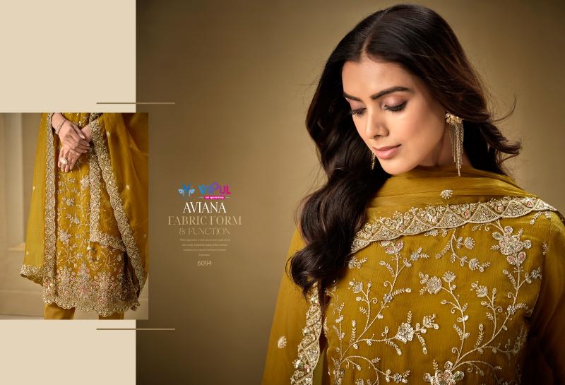 Vipul Aviana 6091 to 6096 catalog wholesale salwar suit market in delhi