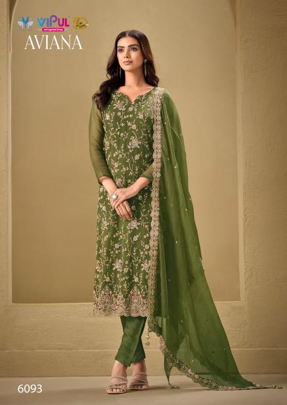 Vipul Aviana 6091 to 6096 catalog wholesale salwar suit market in delhi