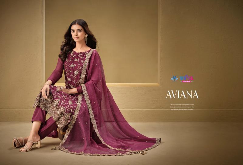 Vipul Aviana 6091 to 6096 catalog wholesale salwar suit market in delhi