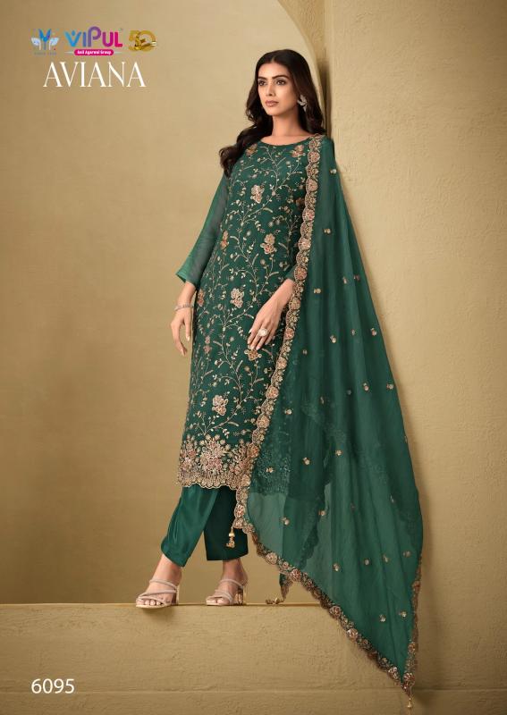 Vipul Aviana 6091 to 6096 catalog wholesale salwar suit market in delhi