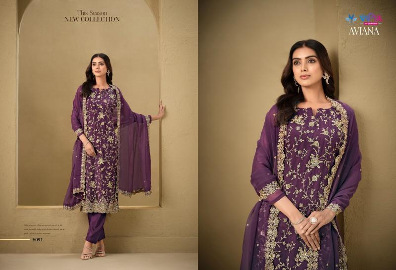 Vipul Aviana 6091 to 6096 catalog wholesale salwar suit market in delhi