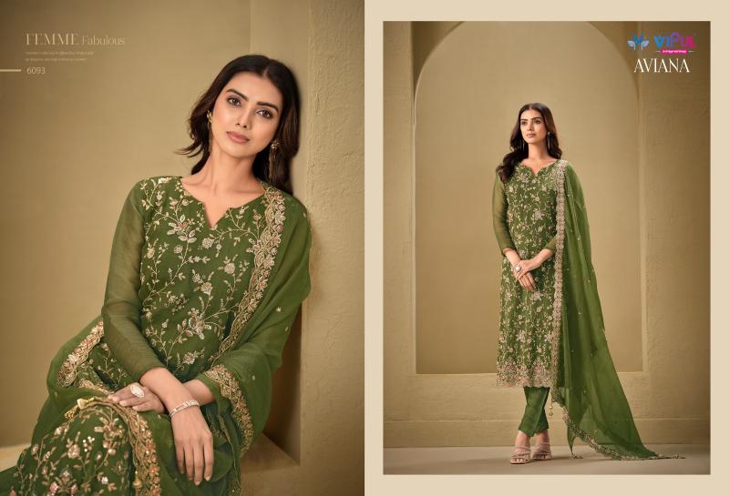 Vipul Aviana 6091 to 6096 catalog wholesale salwar suit market in delhi