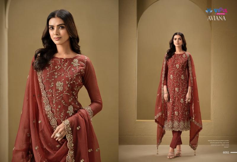 Vipul Aviana 6091 to 6096 catalog wholesale salwar suit market in delhi