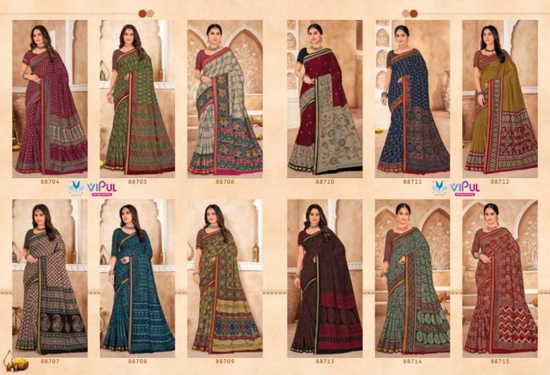 Vipul Monalisa catalog daily wear sarees online shopping india