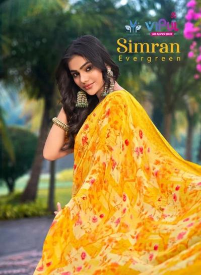Vipul Simran Evergreen catalog buy casual sarees online india