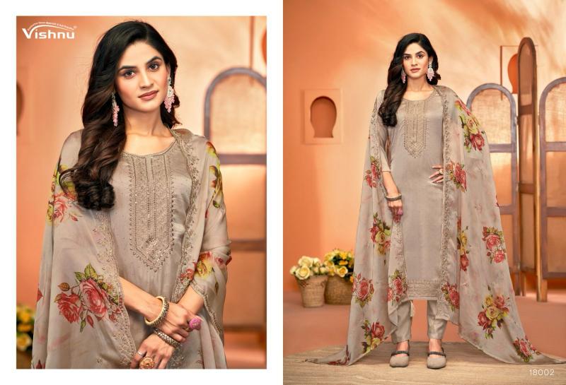 Vishnu Naseeb Vol 3 Catalog Rangoli silk dress material wholesalers