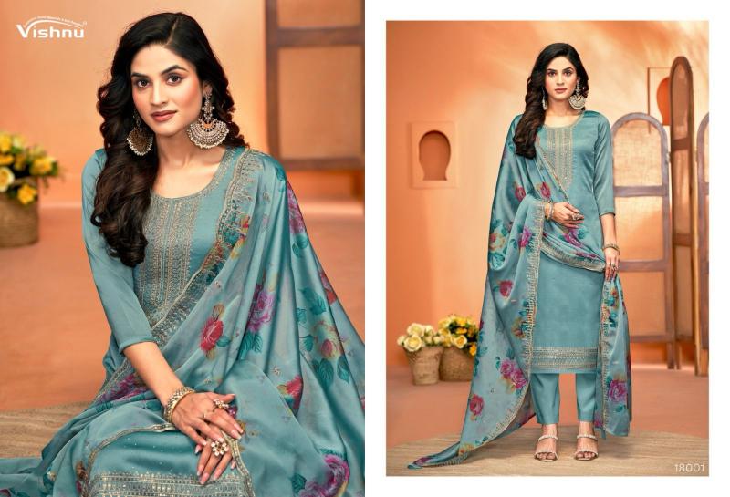 Vishnu Naseeb Vol 3 Catalog Rangoli silk dress material wholesalers