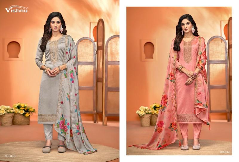 Vishnu Naseeb Vol 3 Catalog Rangoli silk dress material wholesalers