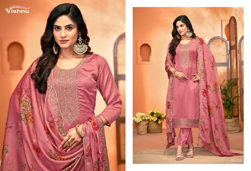 Vishnu Naseeb Vol 3 Catalog Rangoli silk dress material wholesalers