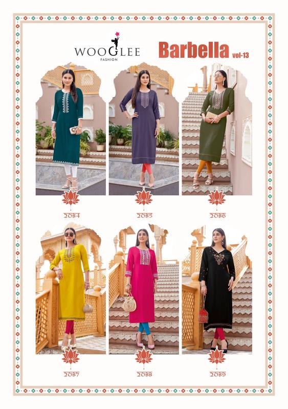Wooglee Barbella Vol 13 catalog kurti manufacturers in india