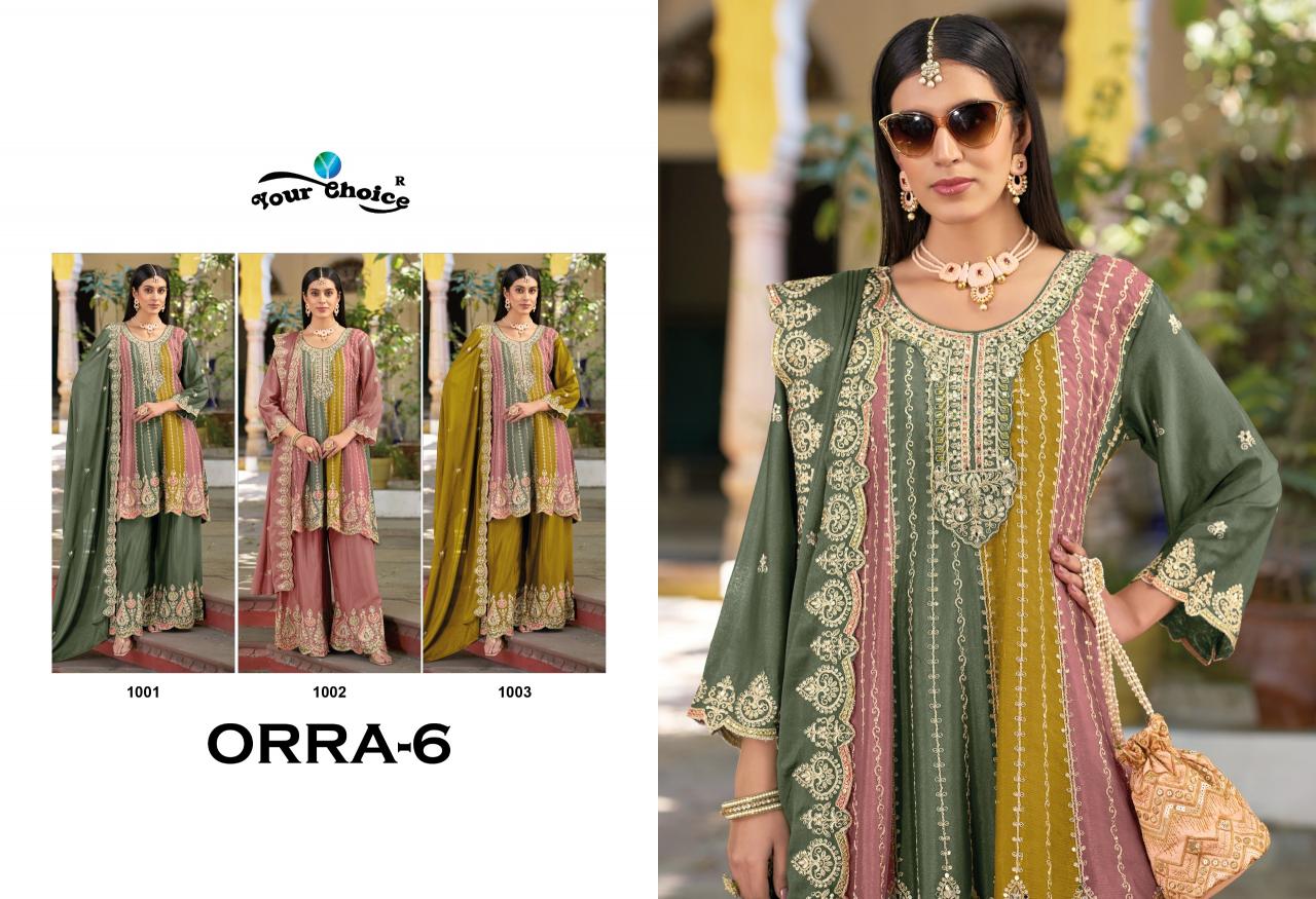 Your Choice Orra 6 Catalog latest pakistani suits for eid