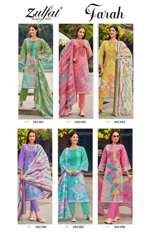 Zulfat Farah catalog wholesale dress material thrissur