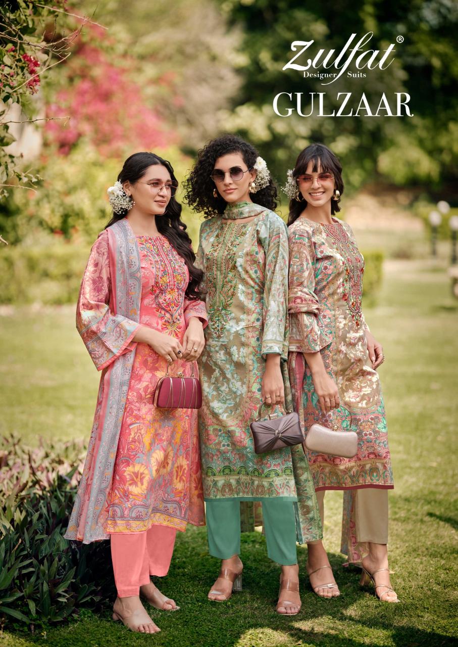 Zulfat Gulzaar Catalog surat wholesale dress material market