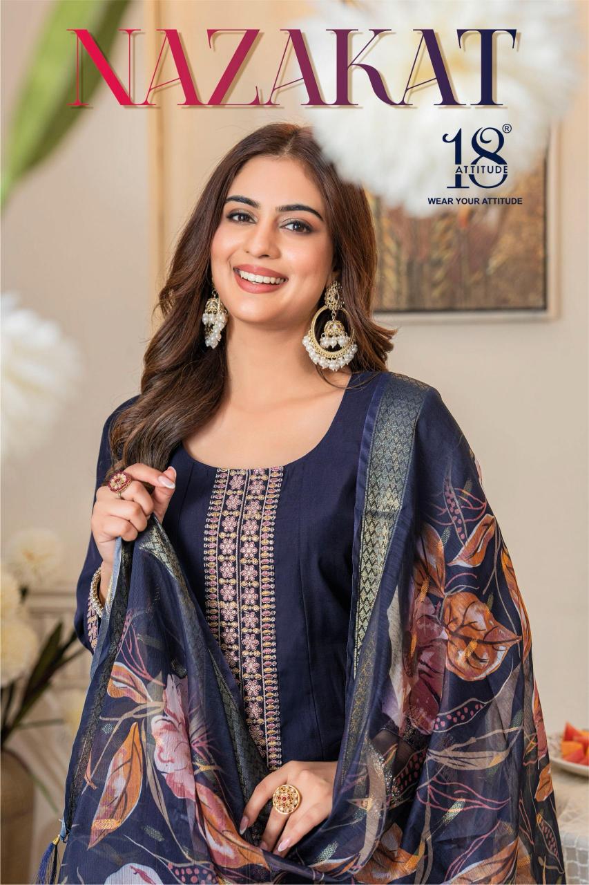 18 Attitude Nazakat Catalog buy xxl kurtis online india