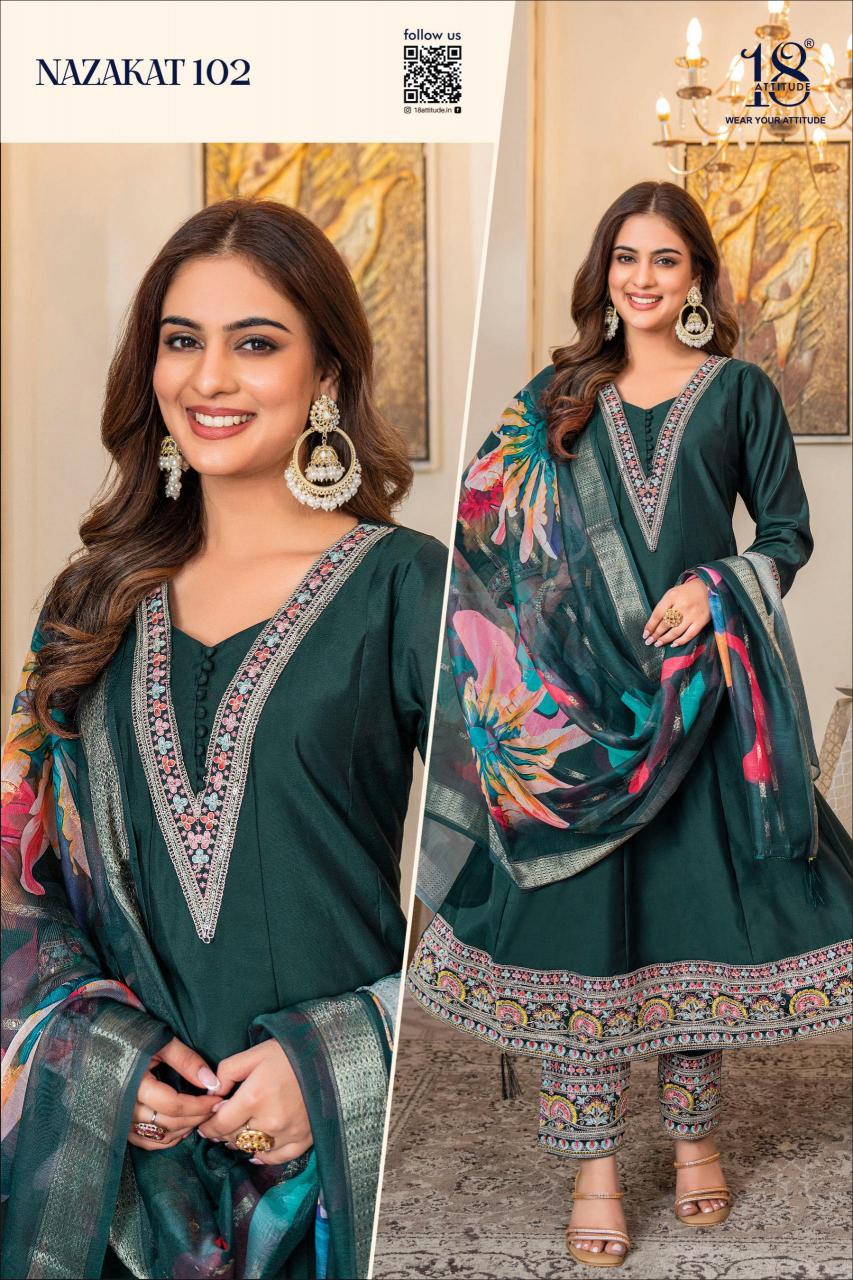 18 Attitude Nazakat Catalog buy xxl kurtis online india