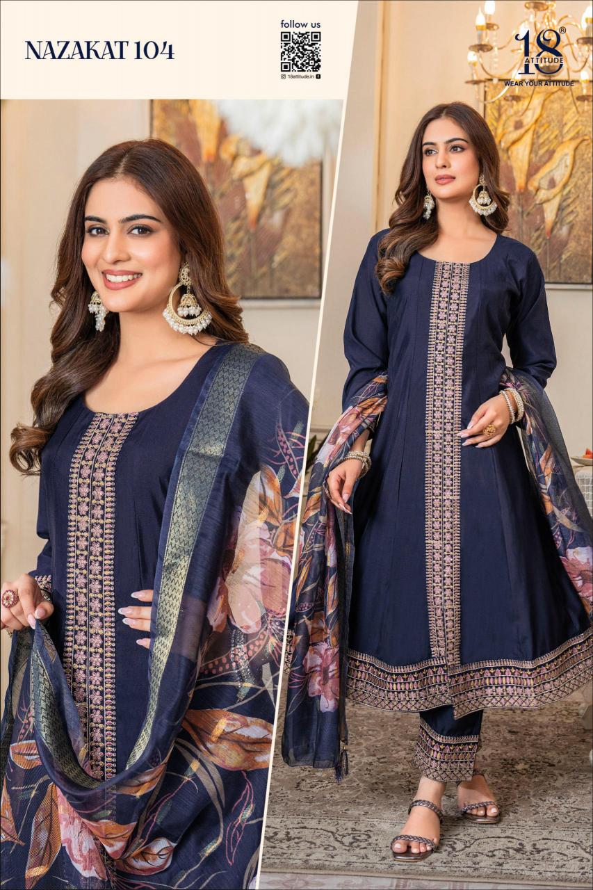 18 Attitude Nazakat Catalog buy xxl kurtis online india