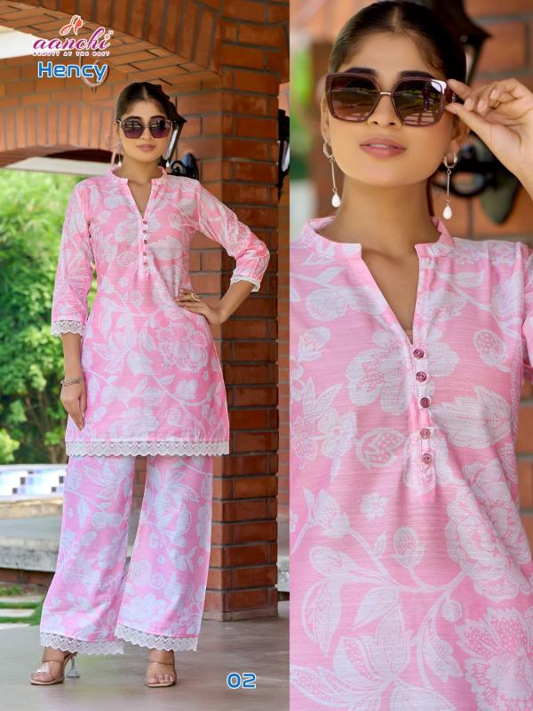 Aanchi Hency Catalog co ord set manufacturers in surat