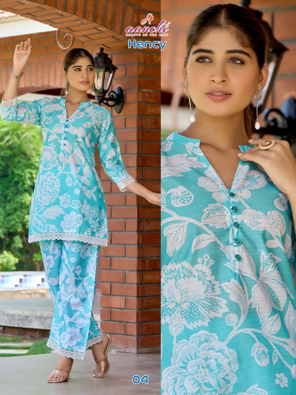 Aanchi Hency Catalog co ord set manufacturers in surat