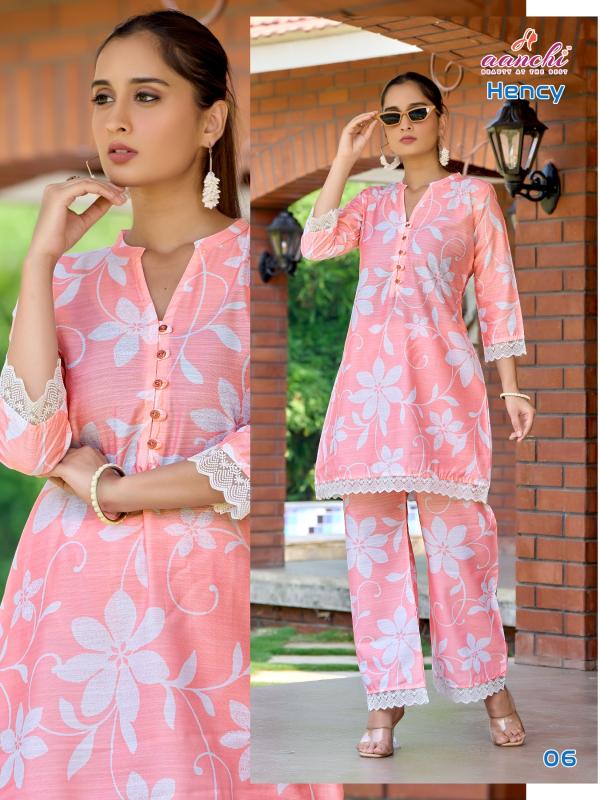 Aanchi Hency Catalog co ord set manufacturers in surat