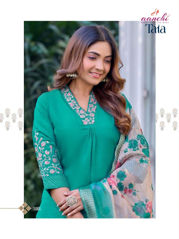 Aanchi Tata catalog highlow slit kurti trendy online india