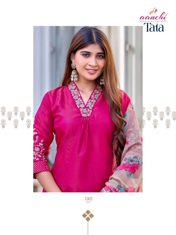 Aanchi Tata catalog highlow slit kurti trendy online india
