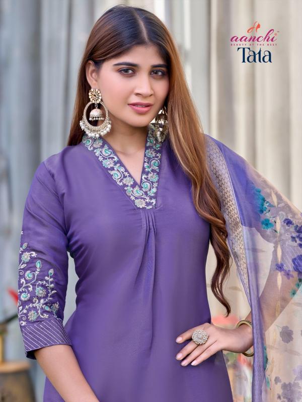 Aanchi Tata catalog highlow slit kurti trendy online india