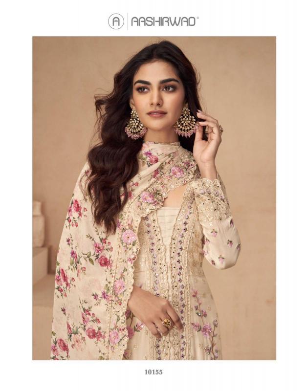 Aashirwad Aarna Catalog Chinnon Silk Salwar Kameez 