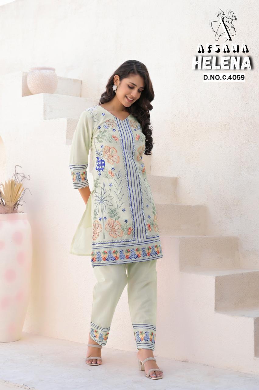 Afsana Helena catalog modest co ord set