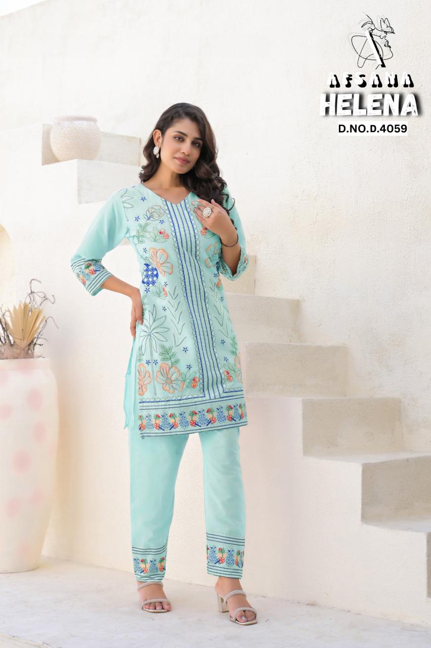 Afsana Helena catalog modest co ord set