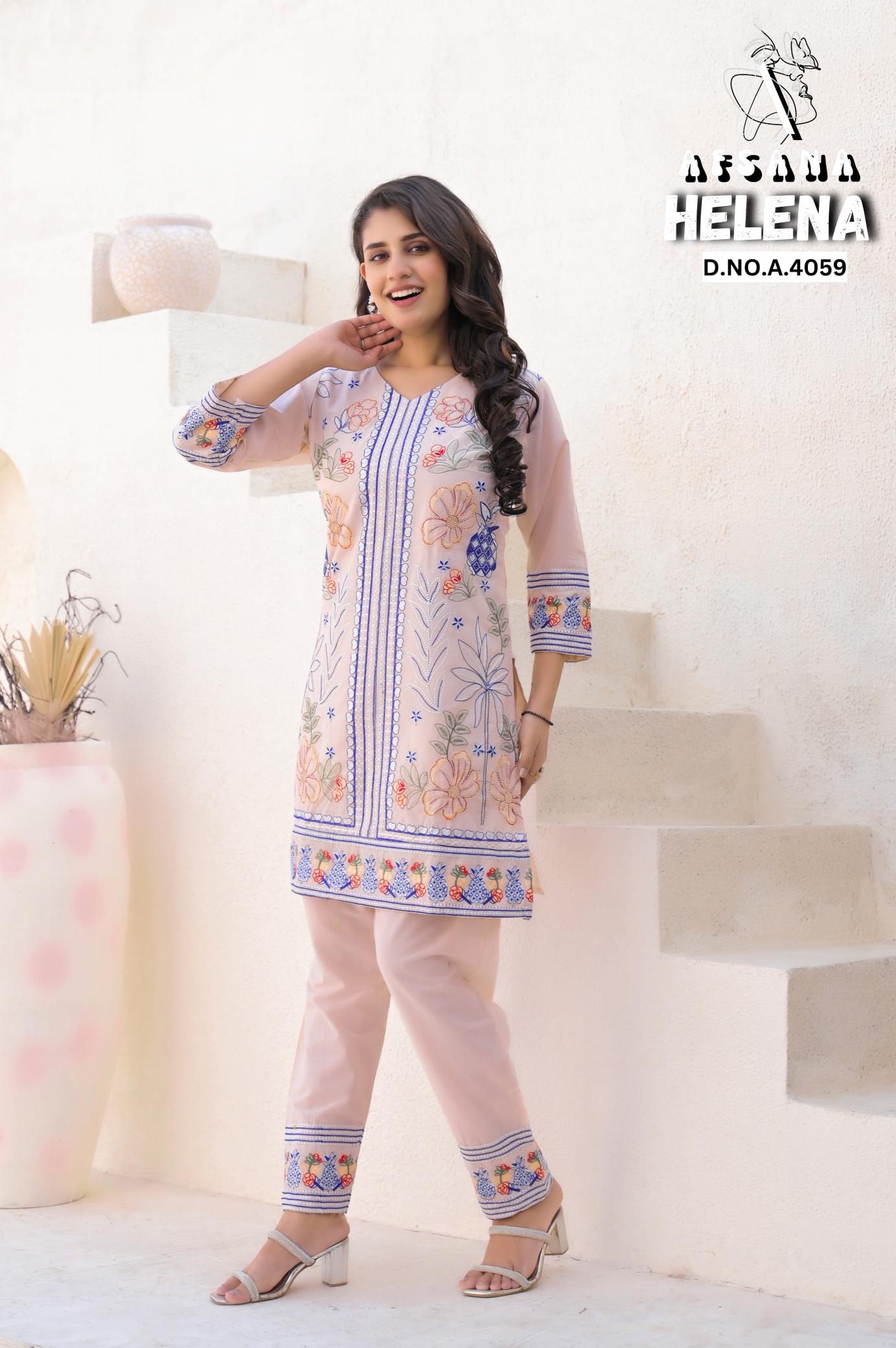 Afsana Helena catalog modest co ord set