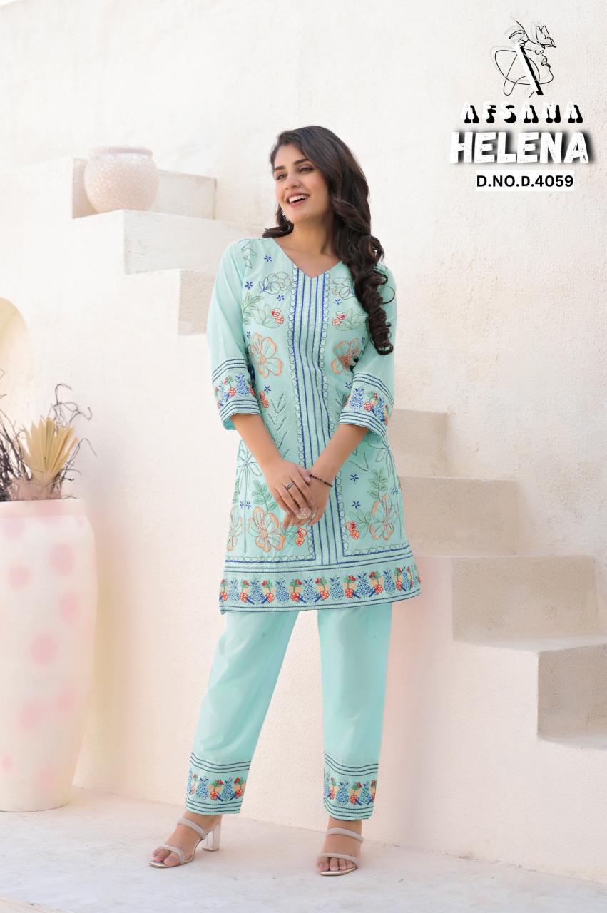 Afsana Helena catalog modest co ord set