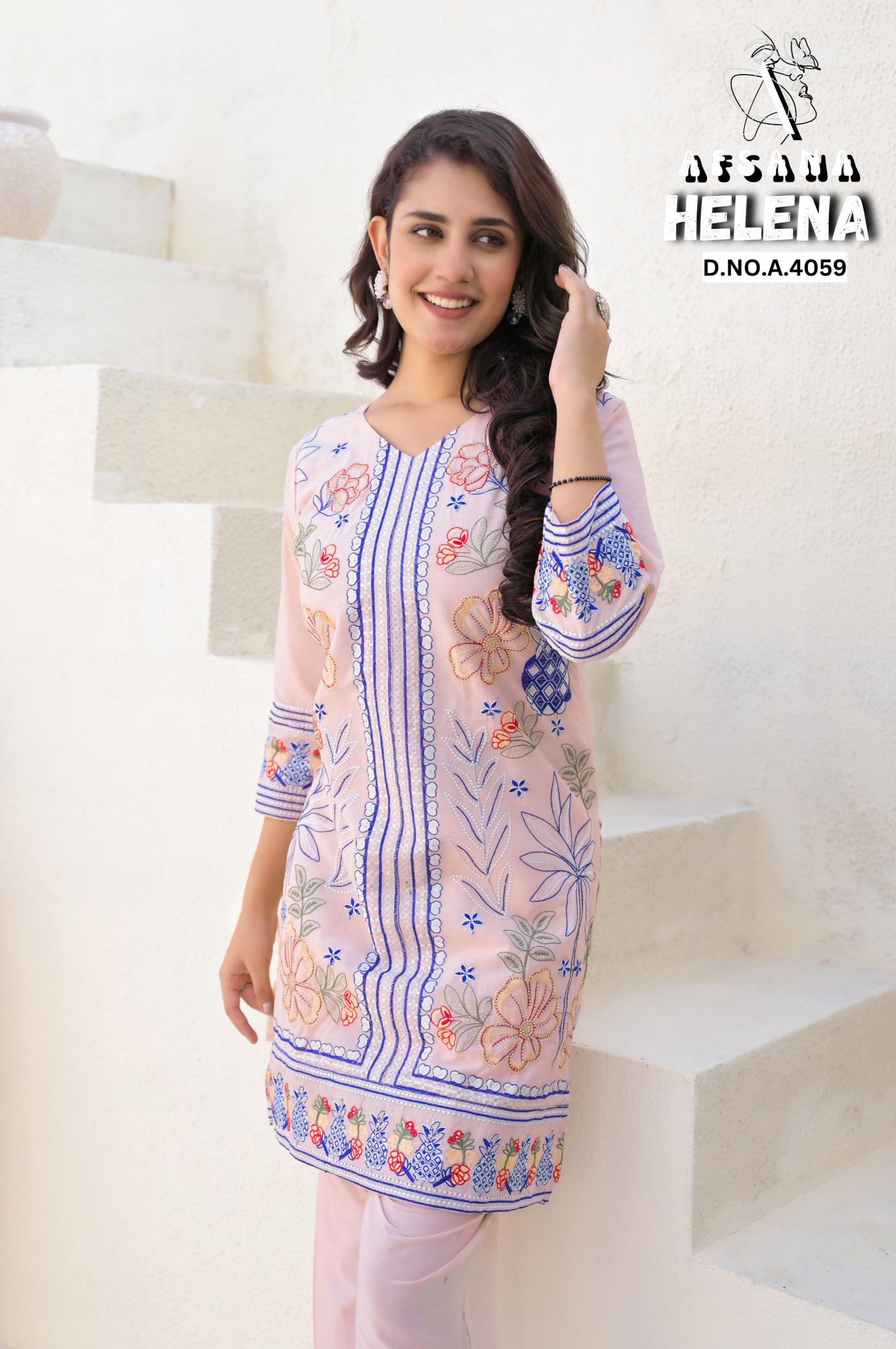 Afsana Helena catalog modest co ord set