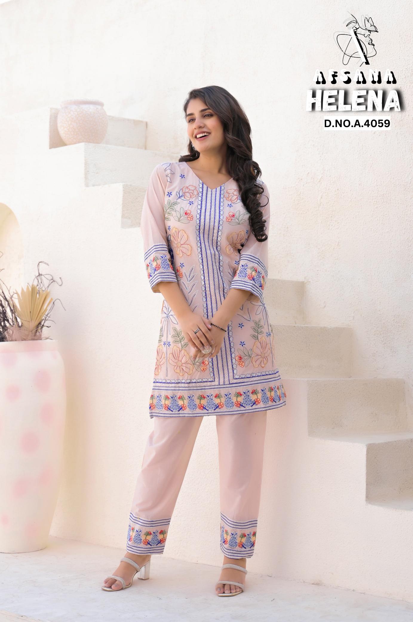 Afsana Helena catalog modest co ord set