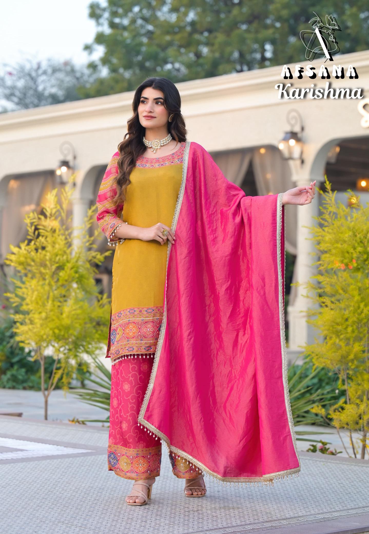 Afsana Karishma catalog best pakistani suits brands