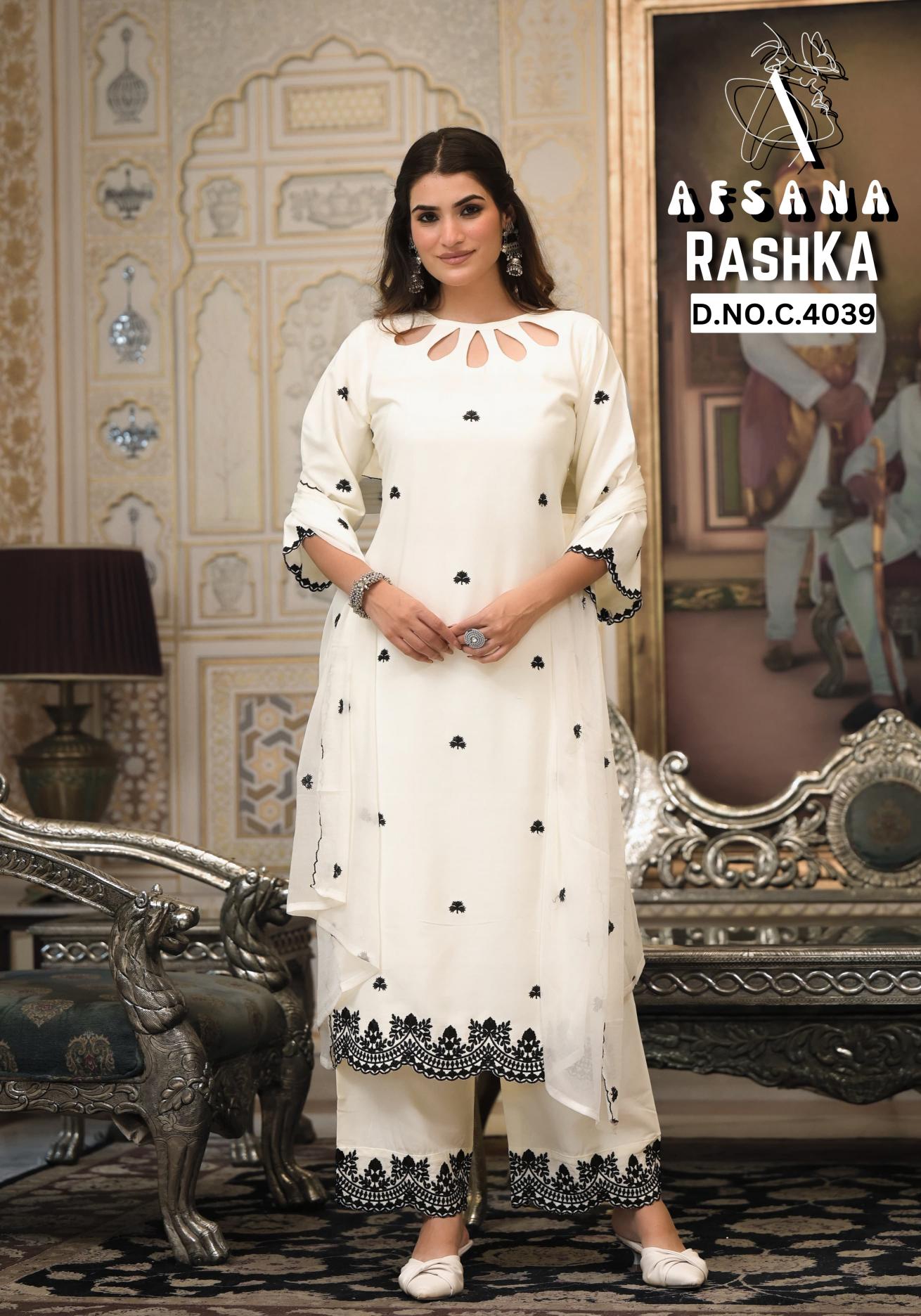 Afsana Rashka catalog readymade salwar kameez wholesale in surat