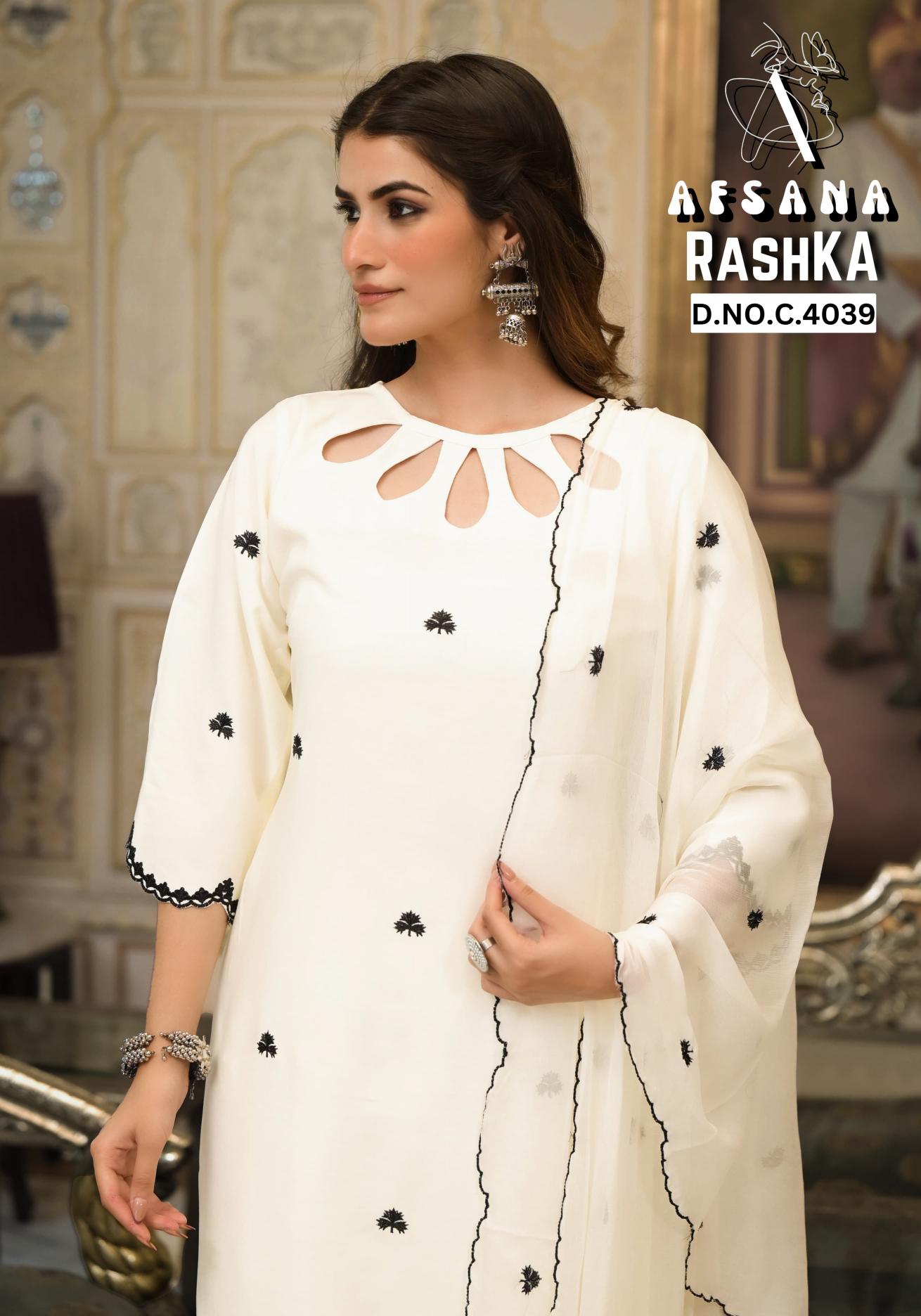 Afsana Rashka catalog readymade salwar kameez wholesale in surat