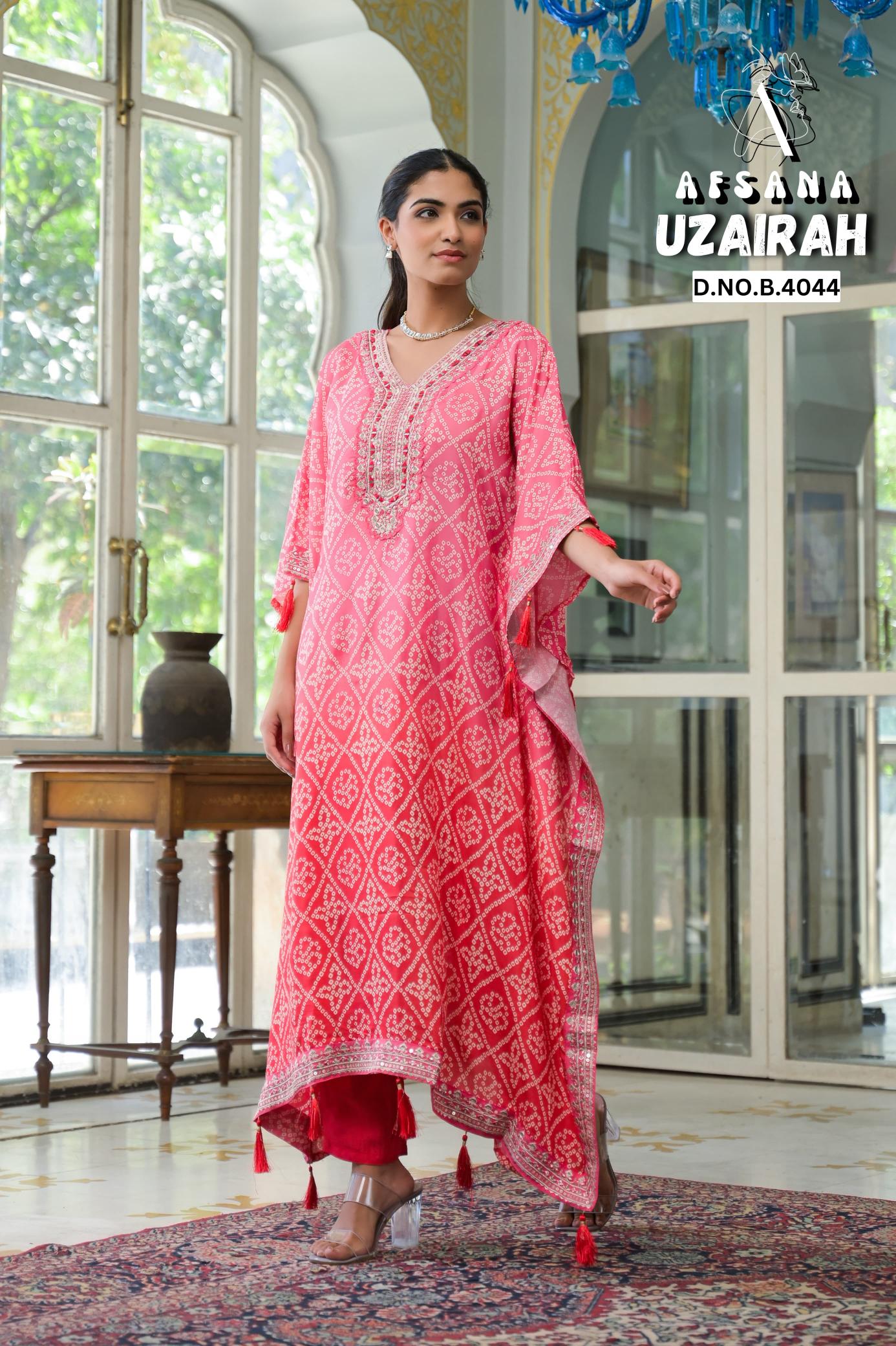 Afsana Uzairah catalog kaftan kurti online shopping india