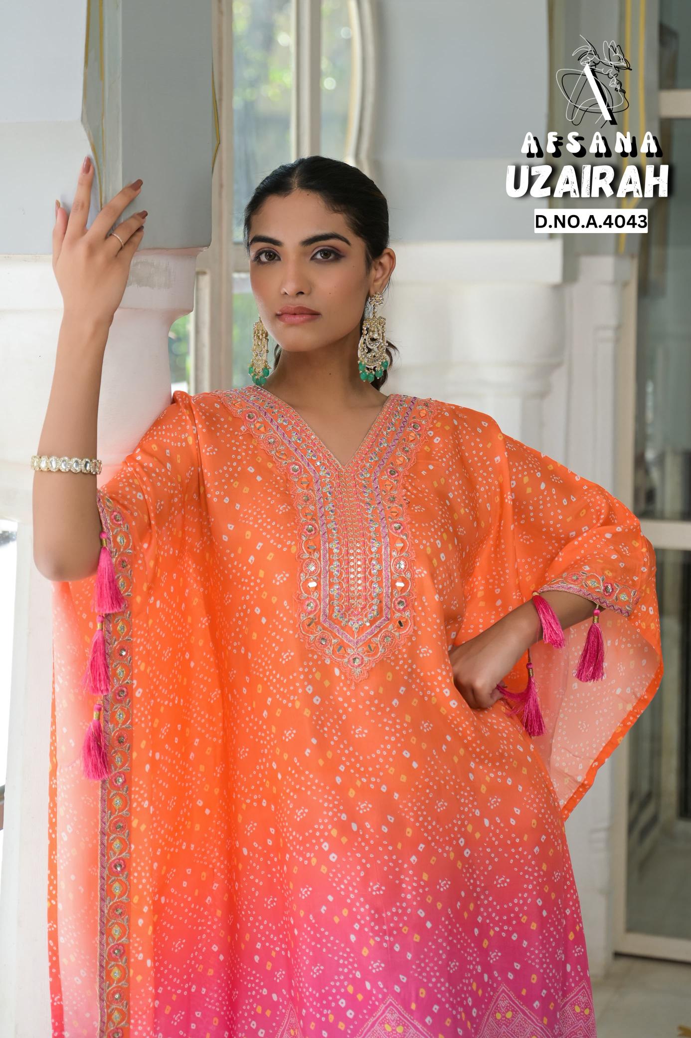 Afsana Uzairah catalog kaftan kurti online shopping india
