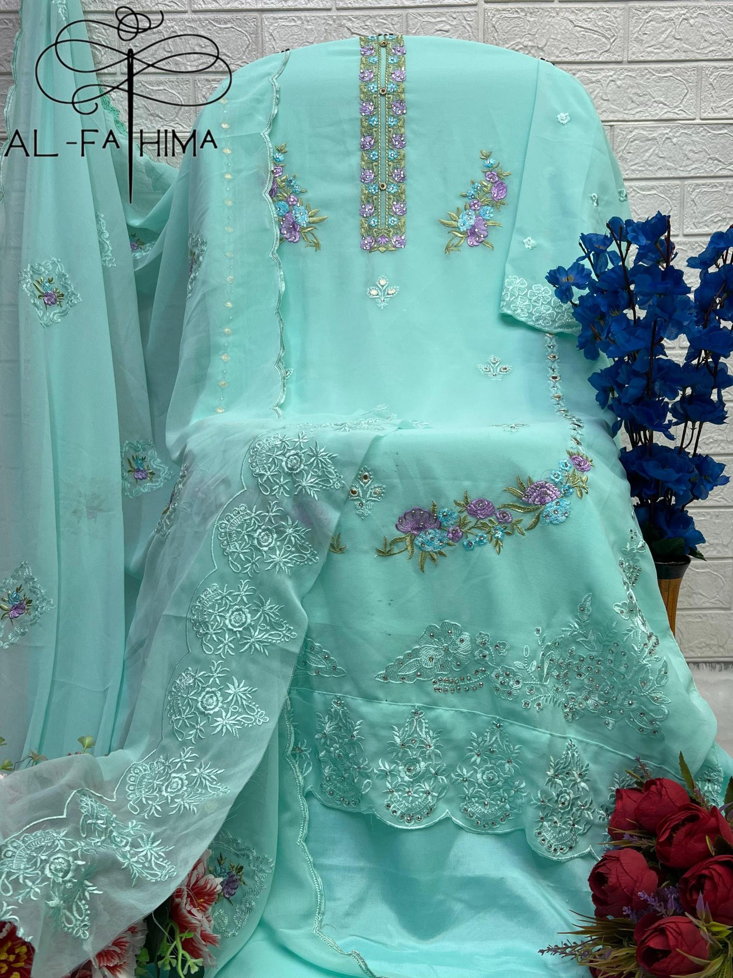 Al Fathima Noor 103 Catalog pakistani semi stitched suits online shopping