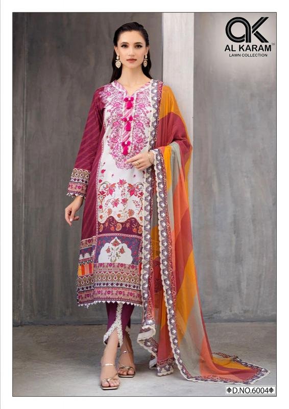Alkaram Florence Vol-6 – Pakistani Karachi Kurti Pant With Dupatta - Wholesale Catalog