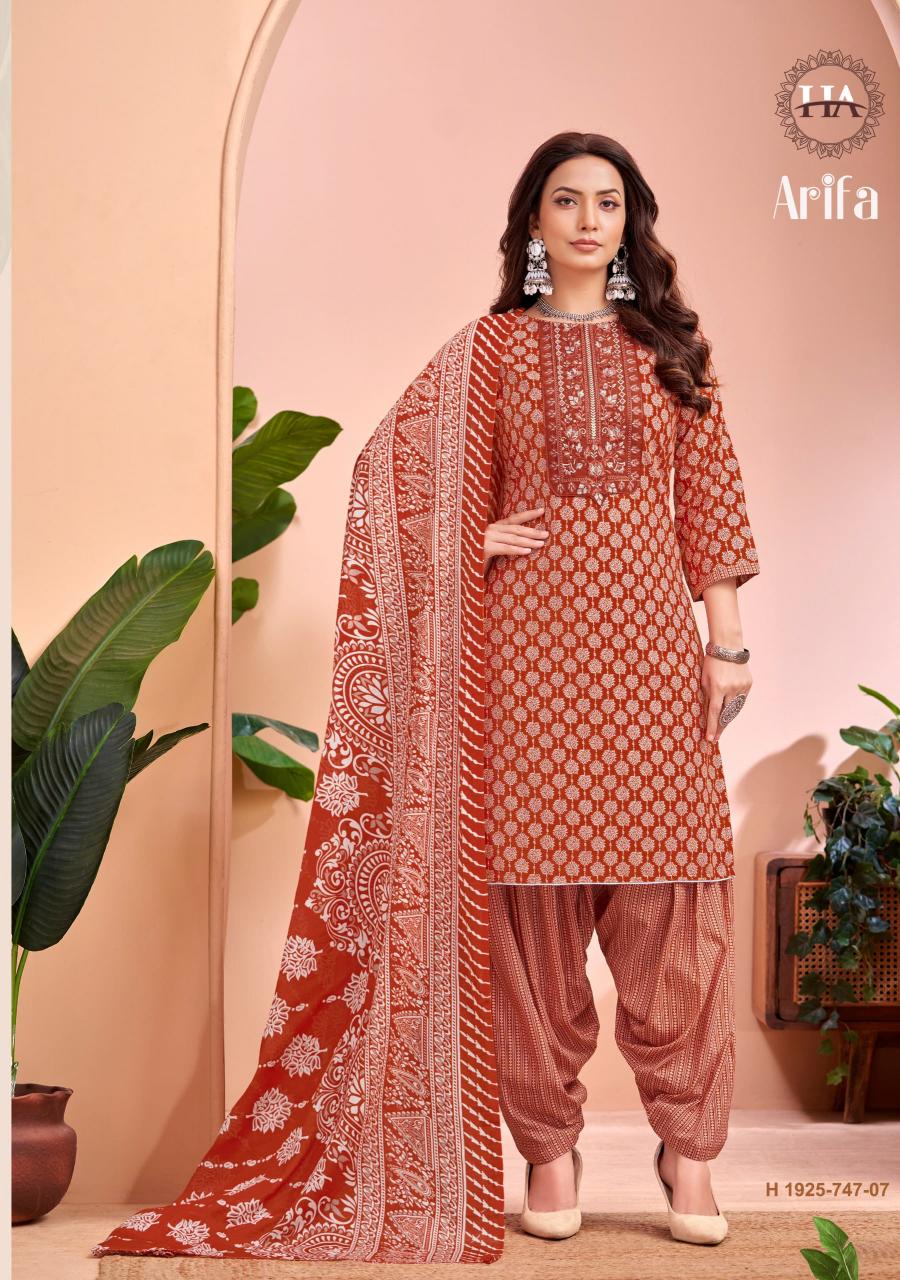Alok Aarifa catalog cotton dress material in wholesale rate