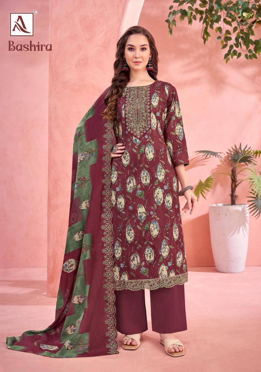 Alok Bashira catalog buy wholesale dress materials in surat